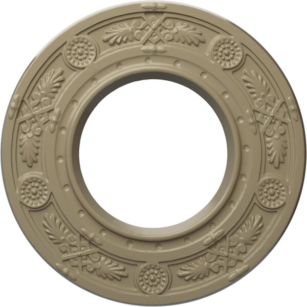 Ekena Millwork Daniela Ceiling Medallion (Fits Canopies up to 3 7/8"), 8"OD x 3 7/8"ID x 1/2"P, Gobi Desert CM08DNGDF - main